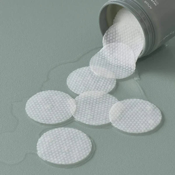 Pads Exfoliants Anua résultat peau apaisée